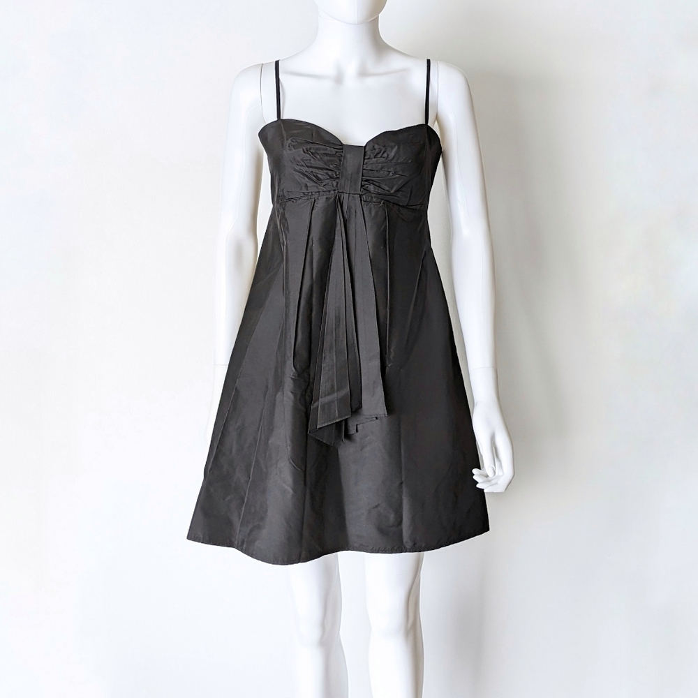 Guess by Marciano Silk Black Bow Dress